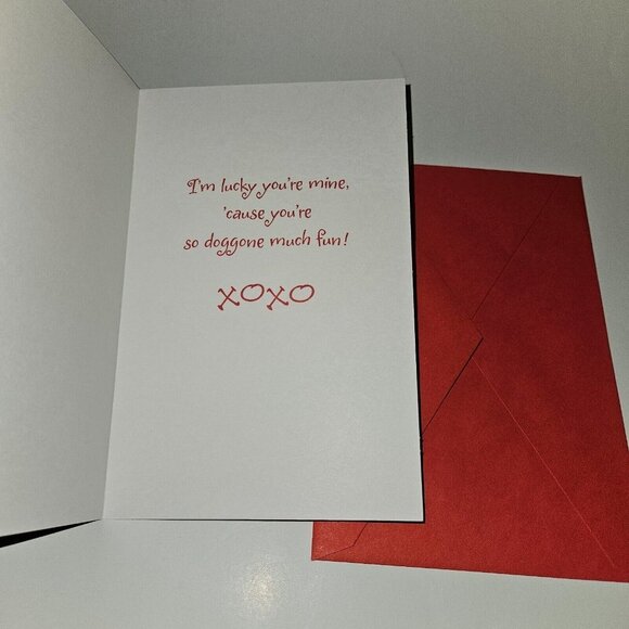 3 Valentine's Day Greeting Card Lot Dog Pug Dalmatian (2) Grandparents (1) Daddy - Picture 6 of 7